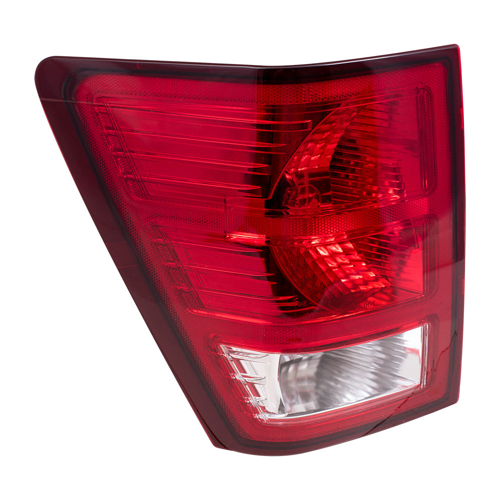 Brock Replacement Driver Tail Light Compatible with 2007-2010 Grand Cherokee 55079013AC