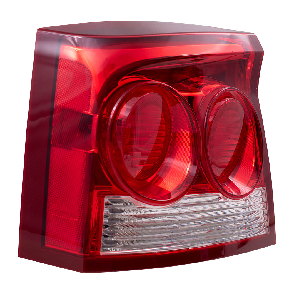 Brock Replacement Driver Tail Light Compatible with 2009-2010 Charger 4806449AD