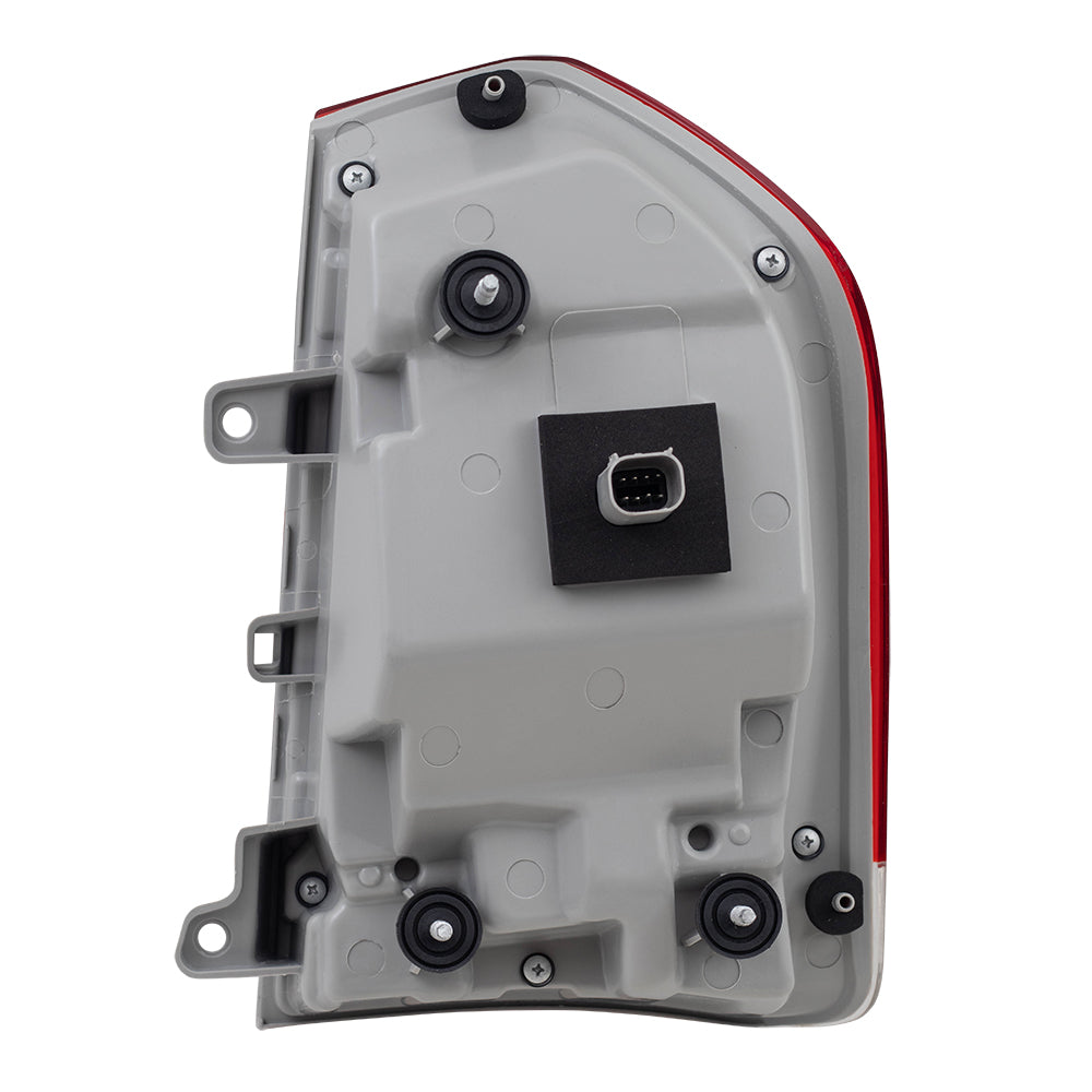 Brock Replacement Driver Tail Light with Chrome Compatible with 2015-2019 300