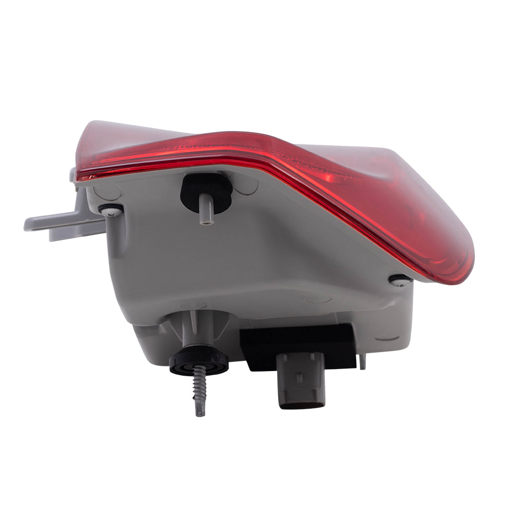 Brock Replacement Driver Tail Light with Chrome Compatible with 2015-2019 300