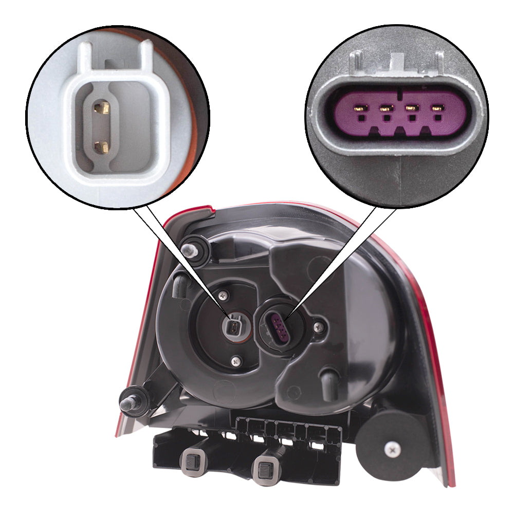 Brock Replacement Driver Tail Light Compatible with 2011-2014 Avenger 5182523AG