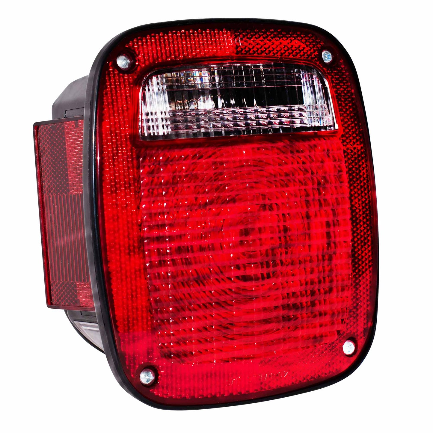 Brock Replacement Driver Tail Light Lens with Square Connector Compatible with 1998-2006 Wrangler 56018649AD