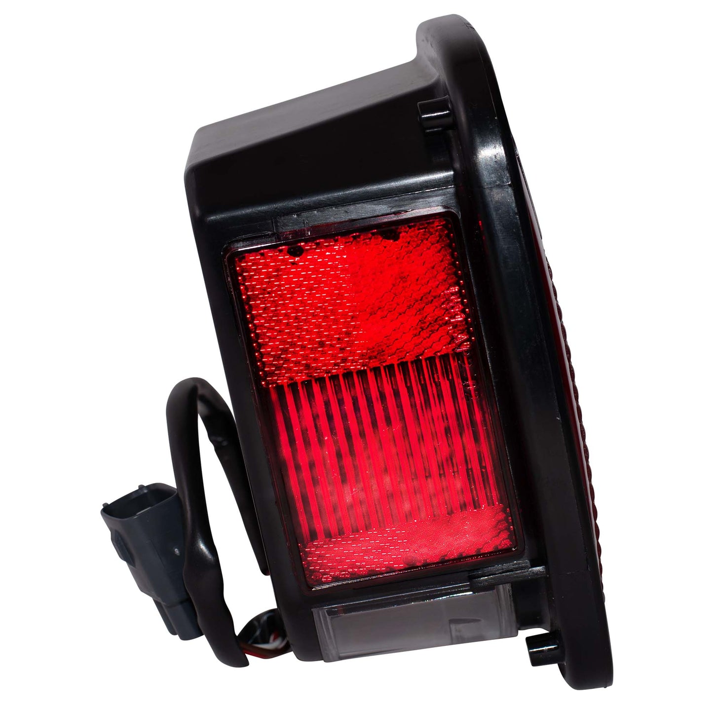 Brock Replacement Driver Tail Light Lens with Square Connector Compatible with 1998-2006 Wrangler 56018649AD