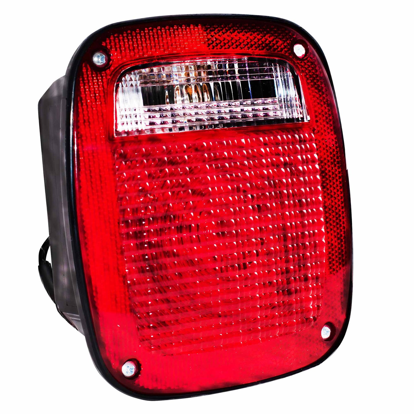 Brock Replacement Passenger Tail Light Lens with Square Connector Compatible with 1998-2006 Wrangler 56018648AD