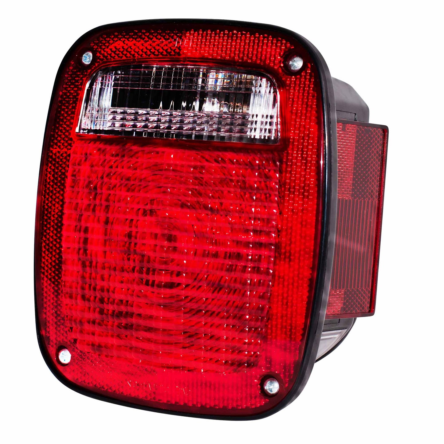 Brock Replacement Passenger Tail Light Lens with Square Connector Compatible with 1998-2006 Wrangler 56018648AD