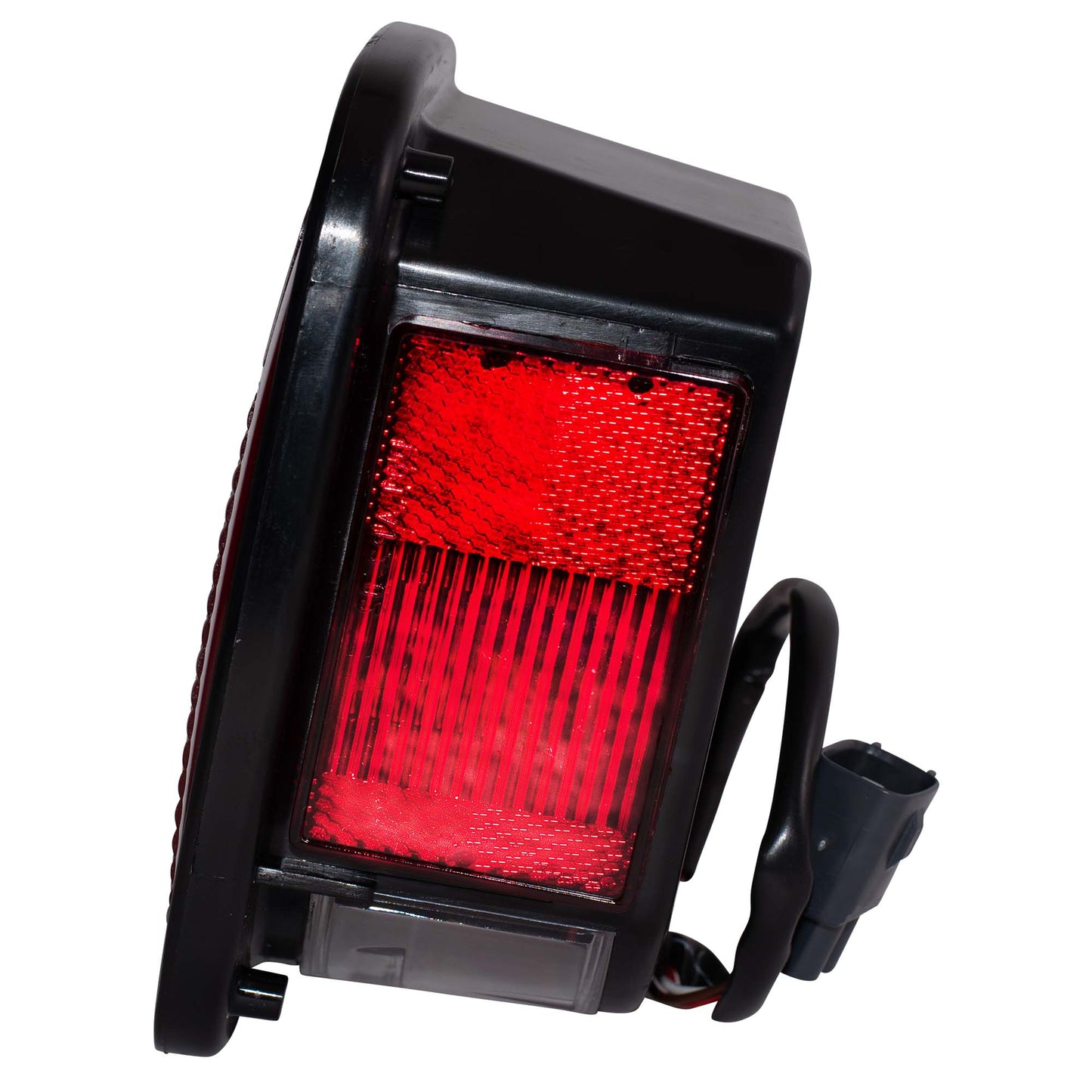 Brock Replacement Passenger Tail Light Lens with Square Connector Compatible with 1998-2006 Wrangler 56018648AD