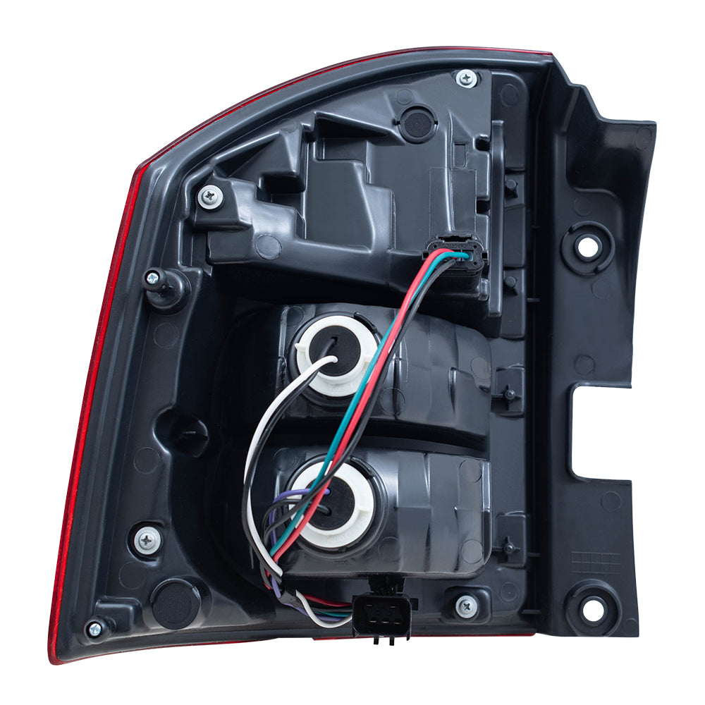 Brock Aftermarket Replacement Passenger Right Combination Tail Light Assembly Compatible With 2014-2017 Jeep Compass