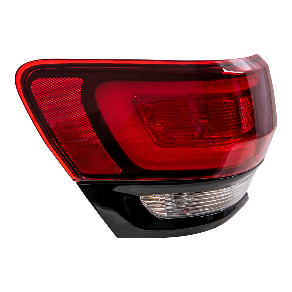 Brock Replacement Driver Side Tail Light Assembly Quarter Mounted Compatible with 2014-2021 Jeep Grand Cherokee SRT/ 2014-2021 Trackhawk