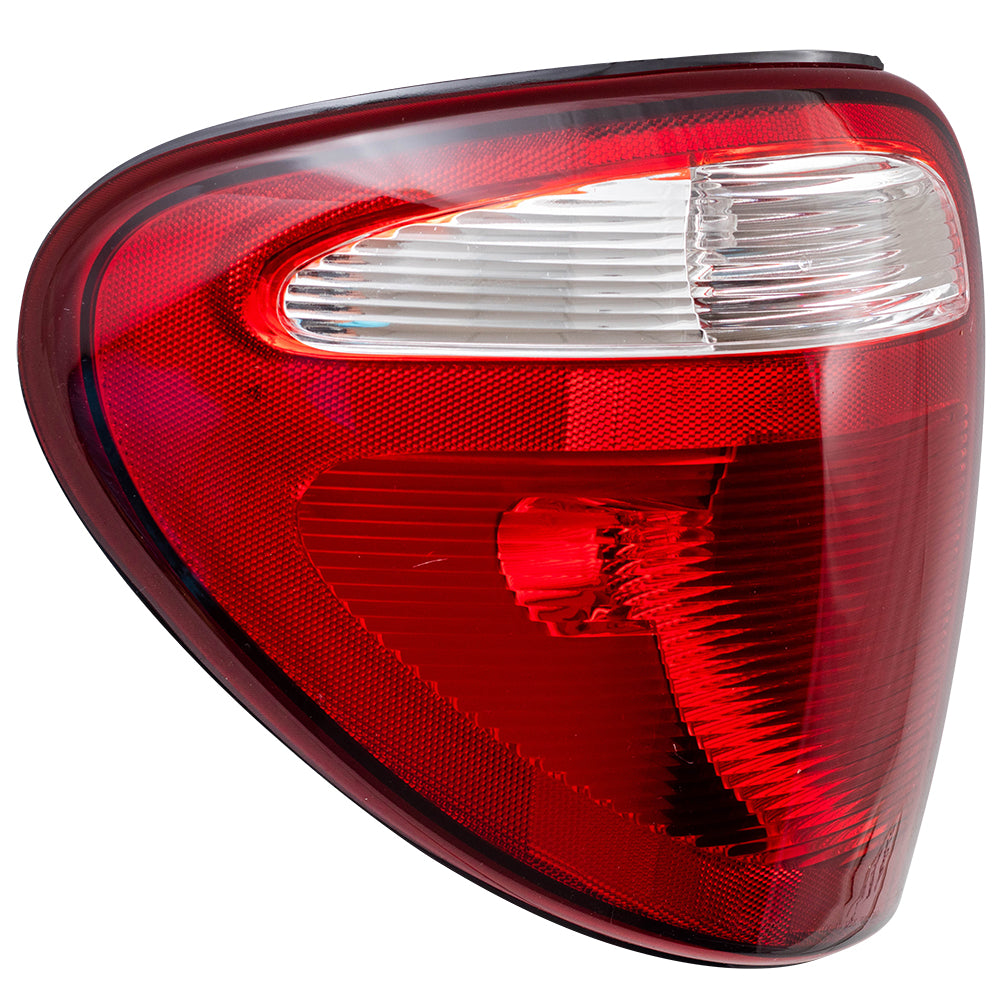 Brock Replacement Driver Tail Light Compatible with 2004-2007 Caravan Town & Country 68241335AA