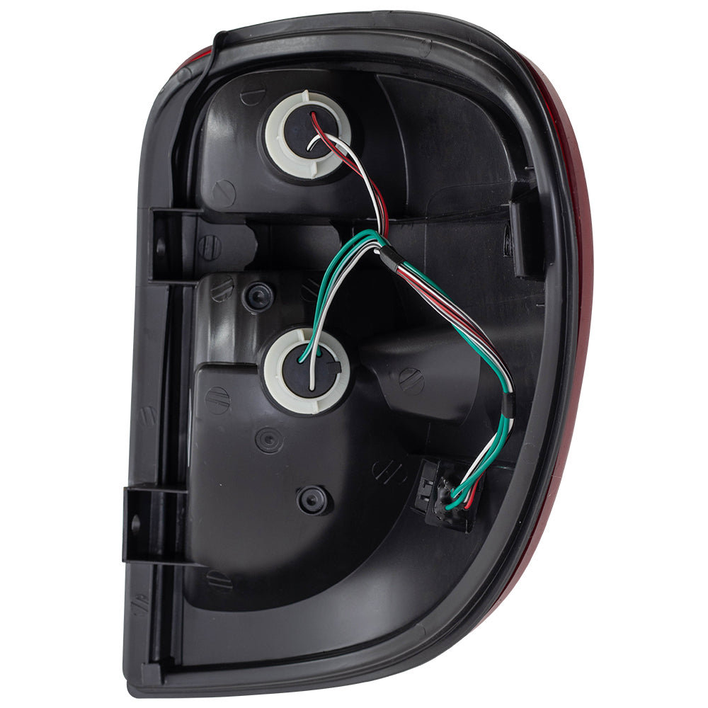 Brock Replacement Driver Tail Light Compatible with 2004-2007 Caravan Town & Country 68241335AA