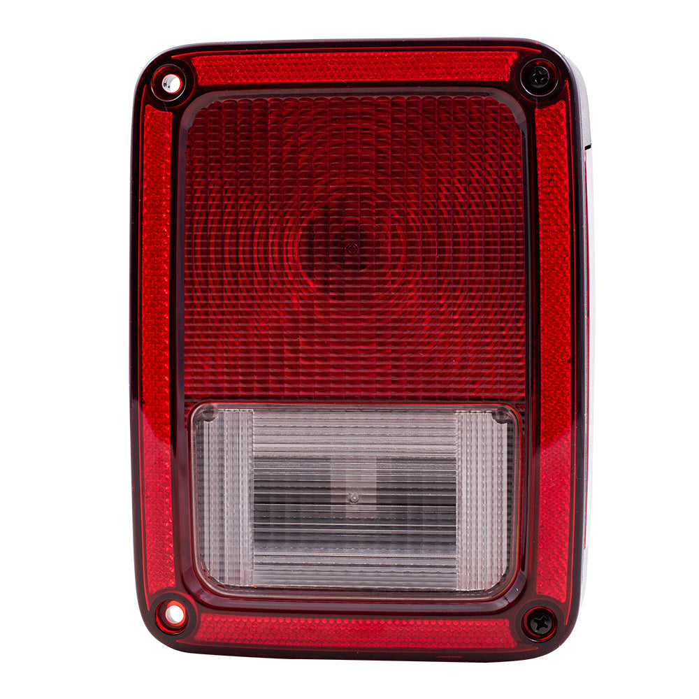 Brock Replacement Passenger Tail Light Compatible with 2007-2017 Wrangler 2018 Wrangler JK 55077890AH CH2801177