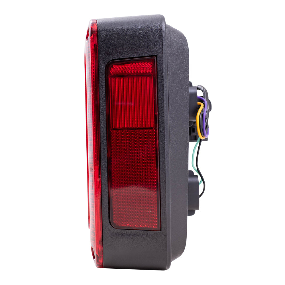 Brock Replacement Passenger Tail Light Compatible with 2007-2017 Wrangler 2018 Wrangler JK 55077890AH CH2801177