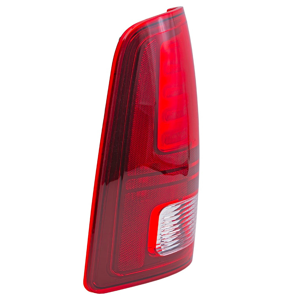 Brock 2222-0553L LED Combination Tail Light Assembly With Black Trim Compatible With 2013-2018 RAM Pickup 2019-2023 RAM 1500 Classic