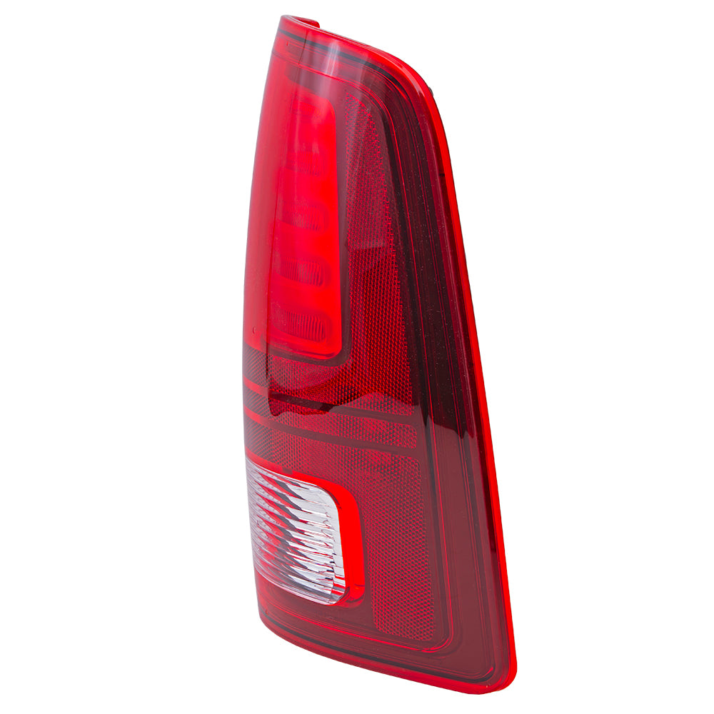 Brock 2222-0553R LED Combination Tail Light Assembly With Black Trim Compatible With 2013-2018 RAM Pickup 2019-2023 RAM 1500 Classic