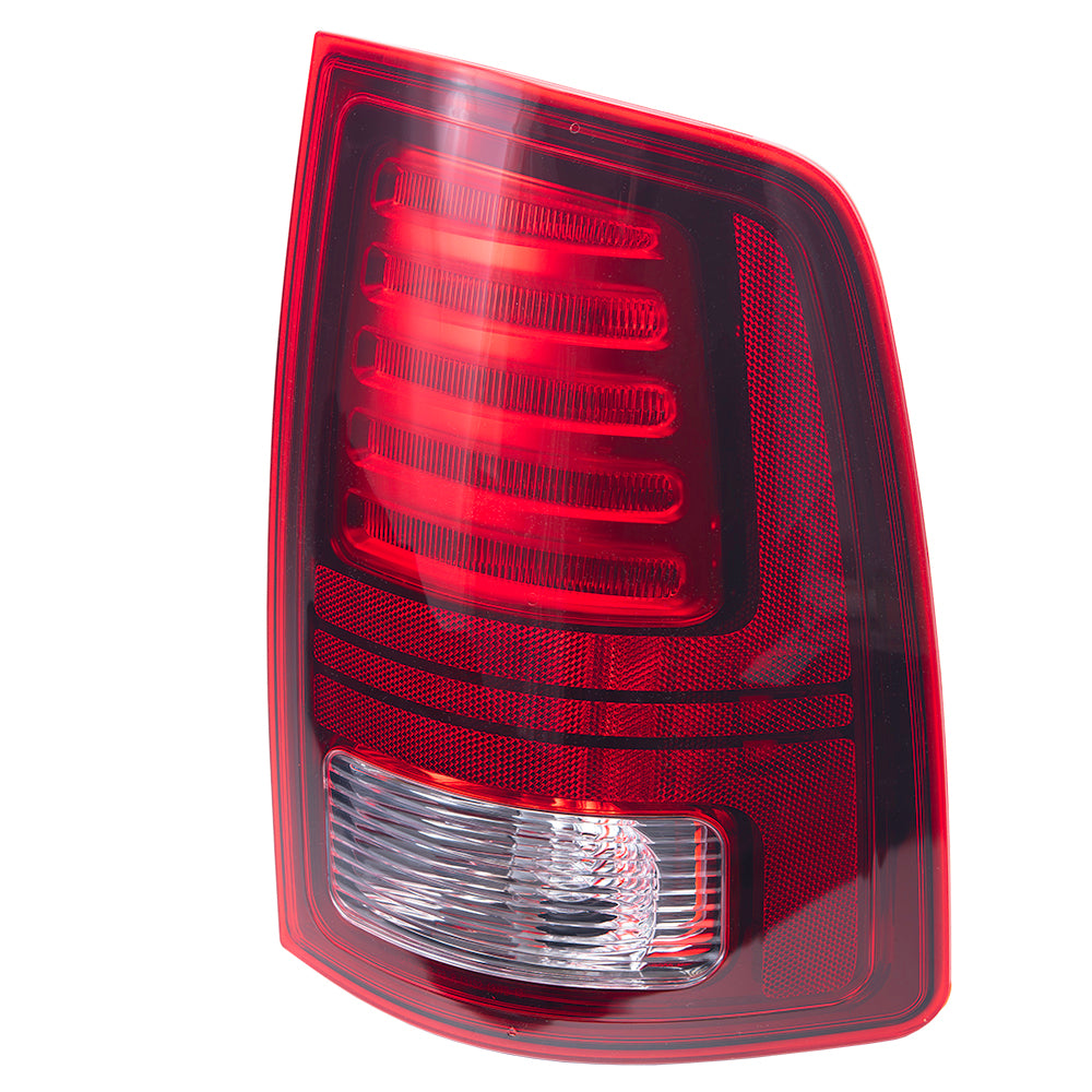 Brock 2222-0553R LED Combination Tail Light Assembly With Black Trim Compatible With 2013-2018 RAM Pickup 2019-2023 RAM 1500 Classic