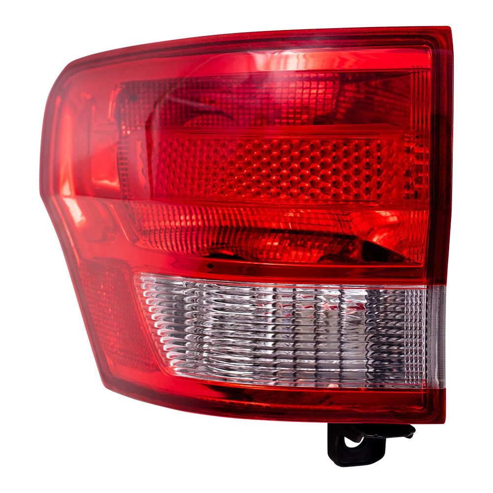 Brock Replacement Driver Quarter Panel Mounted Tail Light Compatible with 2011-2013 Grand Cherokee 55079421AG