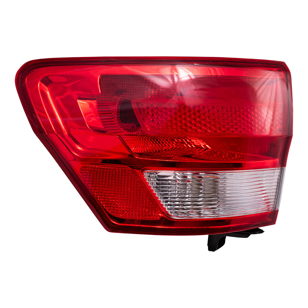 Brock Replacement Driver Quarter Panel Mounted Tail Light Compatible with 2011-2013 Grand Cherokee 55079421AG