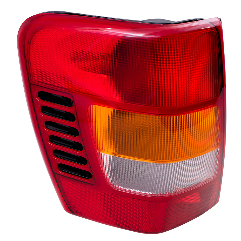 Brock Aftermarket Replacement Driver Left Tail Light Assembly with Circuit Board-Bulb Sockets Compatible with 1999-2002 Jeep Grand Cherokee Built to 11/01
