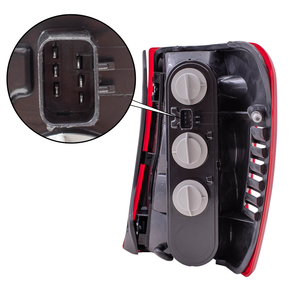 Brock Aftermarket Replacement Driver Left Tail Light Assembly with Circuit Board-Bulb Sockets Compatible with 1999-2002 Jeep Grand Cherokee Built to 11/01