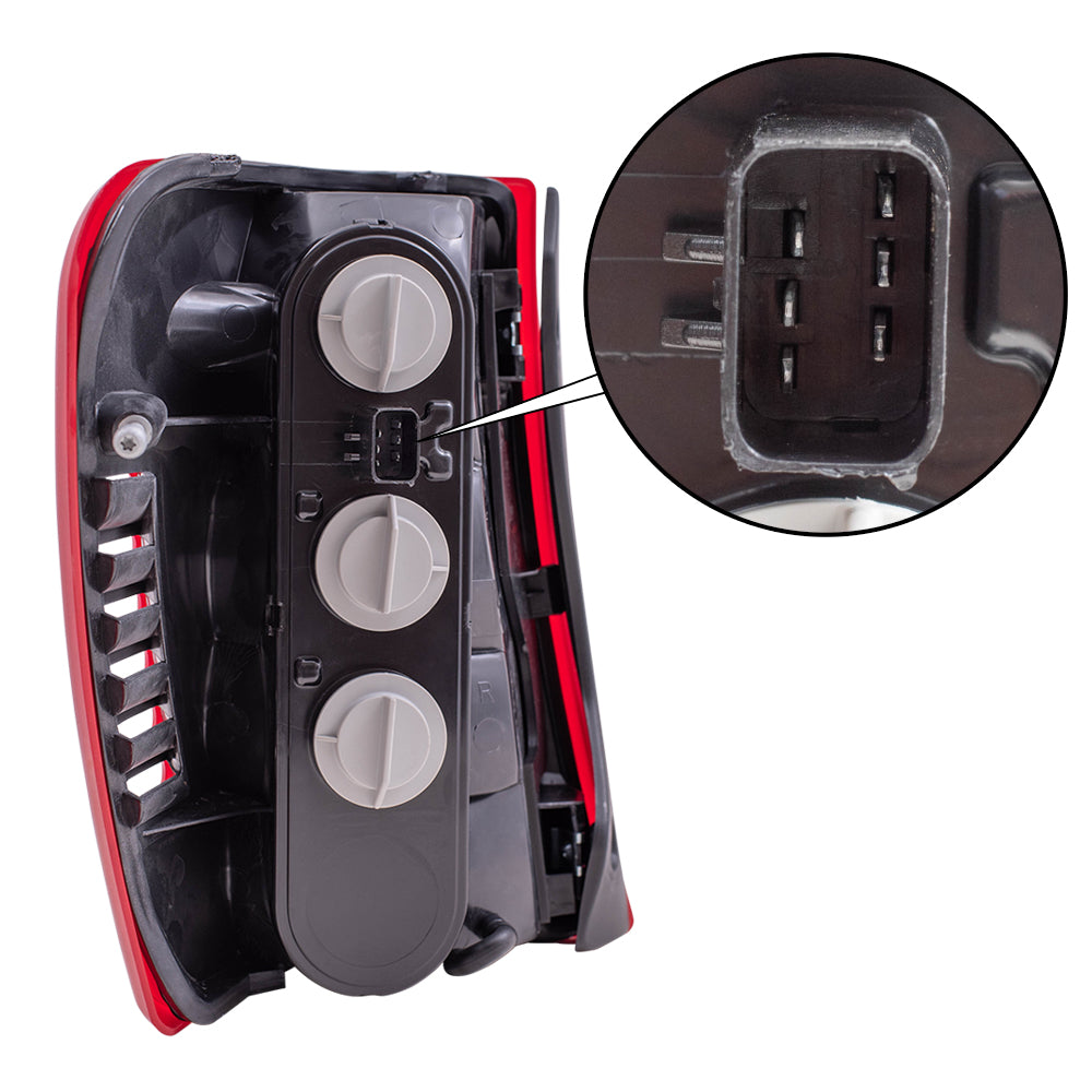 Brock Aftermarket Replacement Passenger Right Tail Light Assembly with Circuit Board-Bulbs-Sockets Compatible with 1999-2002 Jeep Grand Cherokee Built to 11/01