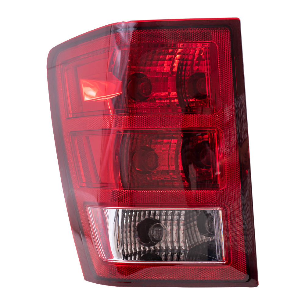 Brock Replacement Driver Tail Light with Bulb Sockets and Wiring Compatible with 2005-2006 Grand Cherokee 55156615AF