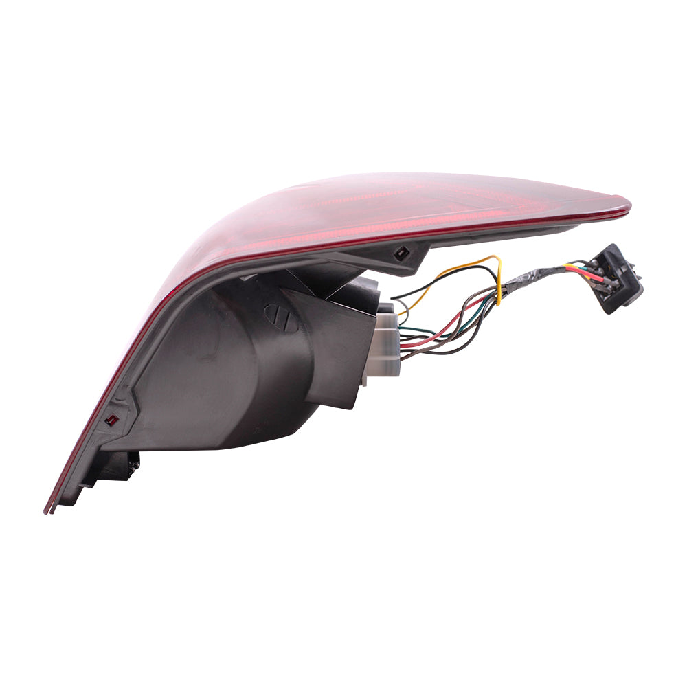 Brock Replacement Driver Tail Light with Bulb Sockets and Wiring Compatible with 2005-2006 Grand Cherokee 55156615AF