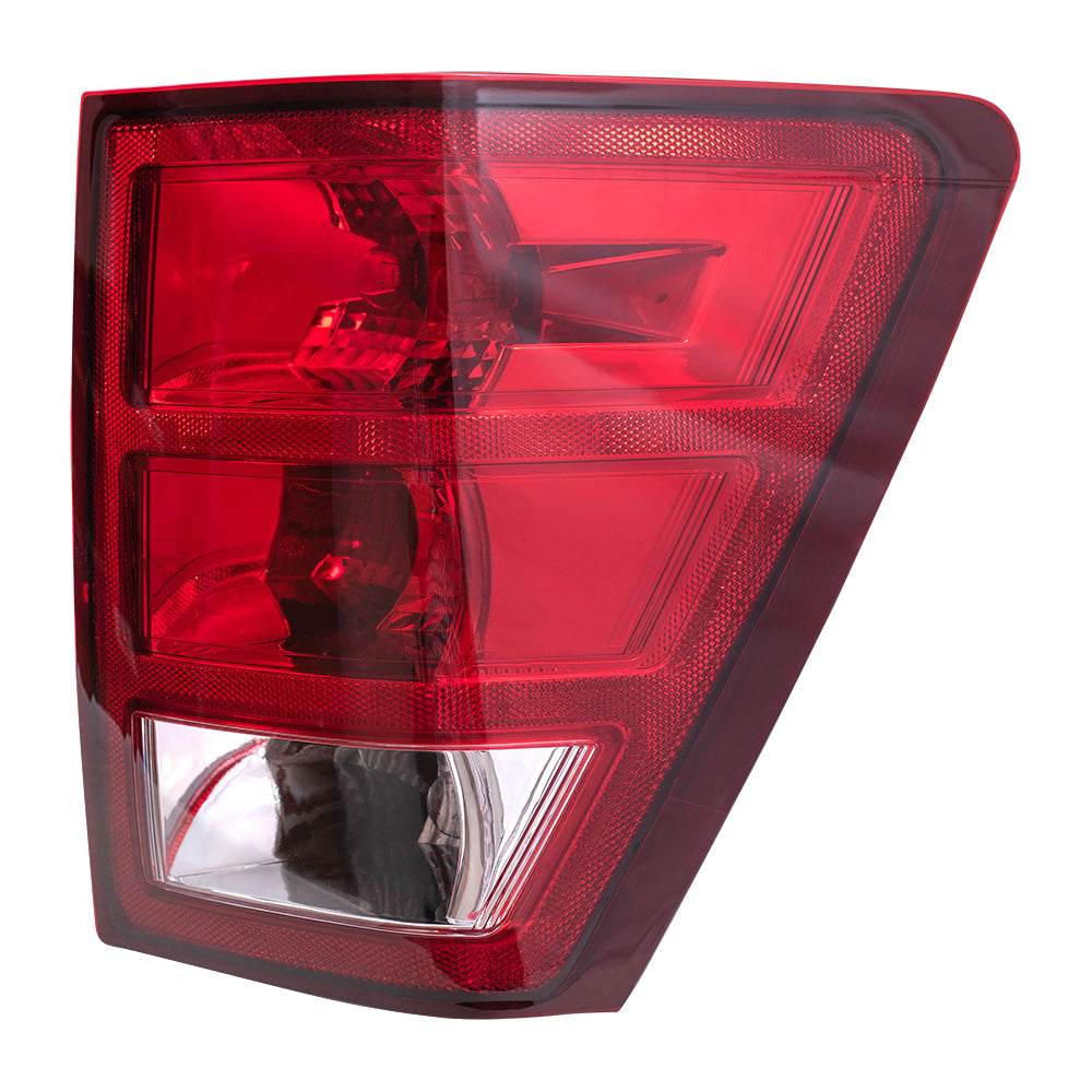 Brock Replacement Passenger Tail Light with Bulb Sockets and Wiring Compatible with 2005-2006 Grand Cherokee 55156614AF
