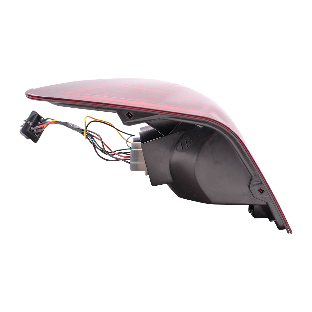 Brock Replacement Passenger Tail Light with Bulb Sockets and Wiring Compatible with 2005-2006 Grand Cherokee 55156614AF