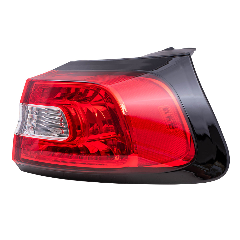 Brock Replacement Passenger Quarter Panel Mounted Tail Light Compatible with 2014-2017 Cherokee 68102906AF