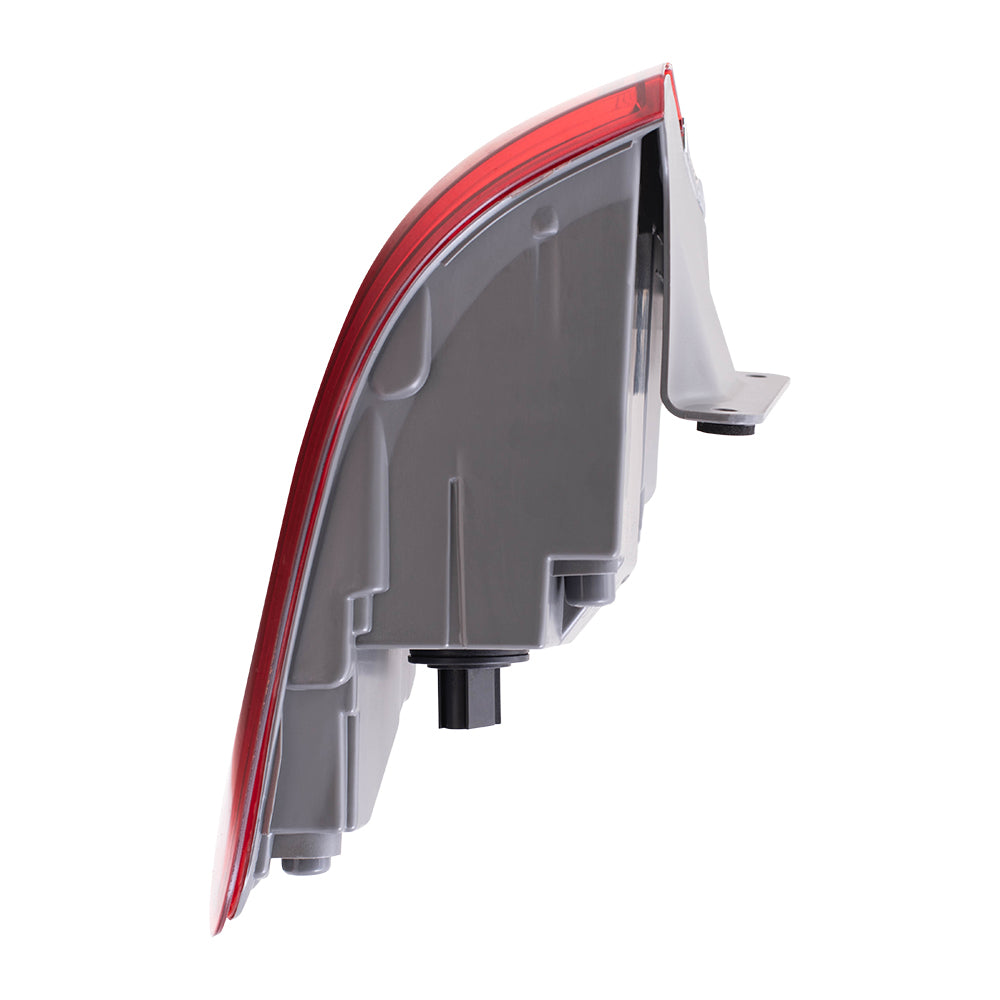 Brock Replacement Passenger Side Tail Light Assembly with Chrome Bezel Compatible with 2014-2021 Grand Cherokee Laredo/Limited/Overland/Summit