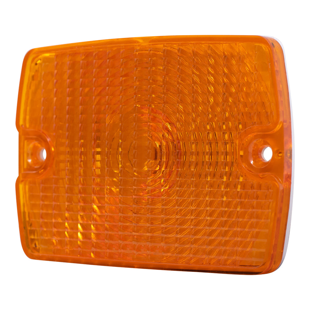 Brock Replacement Set Driver and Passenger Park Signal Front Marker Lights Compatible with 1994-1995 Wrangler 55055077