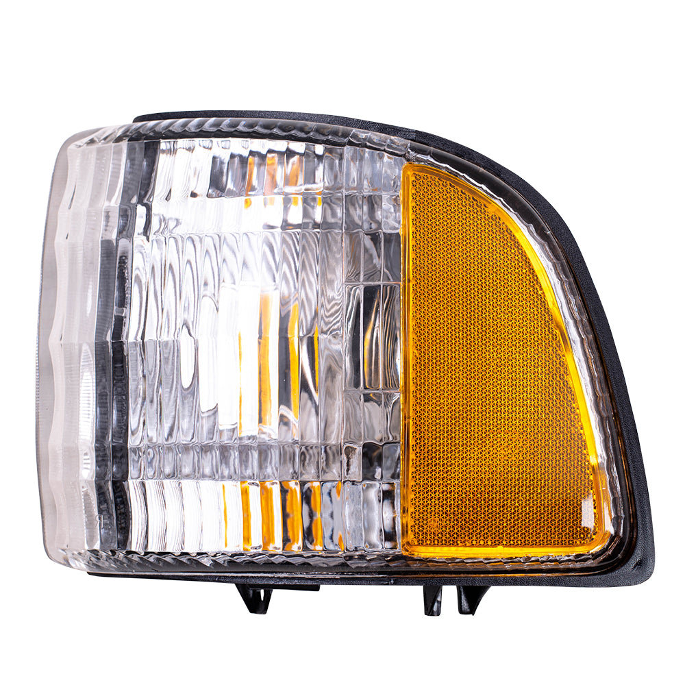 Brock Replacement Driver Park Signal Corner Marker Light Compatible with 1994-2002 Pickup Truck 55054773AD 55054773AB