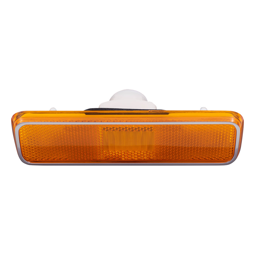 Brock Replacement Amber Front Signal Side Marker Light Compatible with 1981-1983 Pickup Truck 3587436