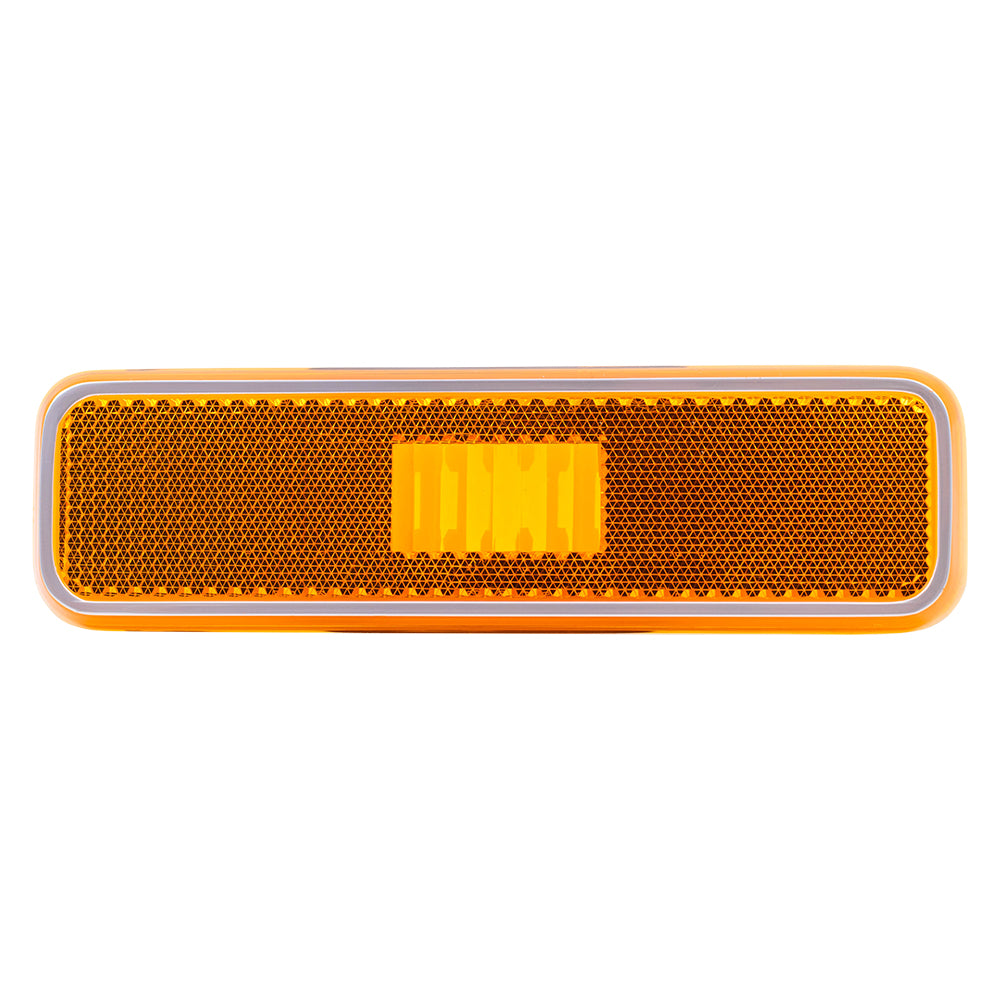 Brock Replacement Amber Front Signal Side Marker Light Compatible with 1981-1983 Pickup Truck 3587436