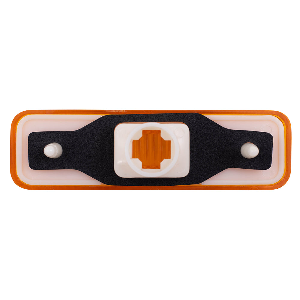 Brock Replacement Amber Front Signal Side Marker Light Compatible with 1981-1983 Pickup Truck 3587436