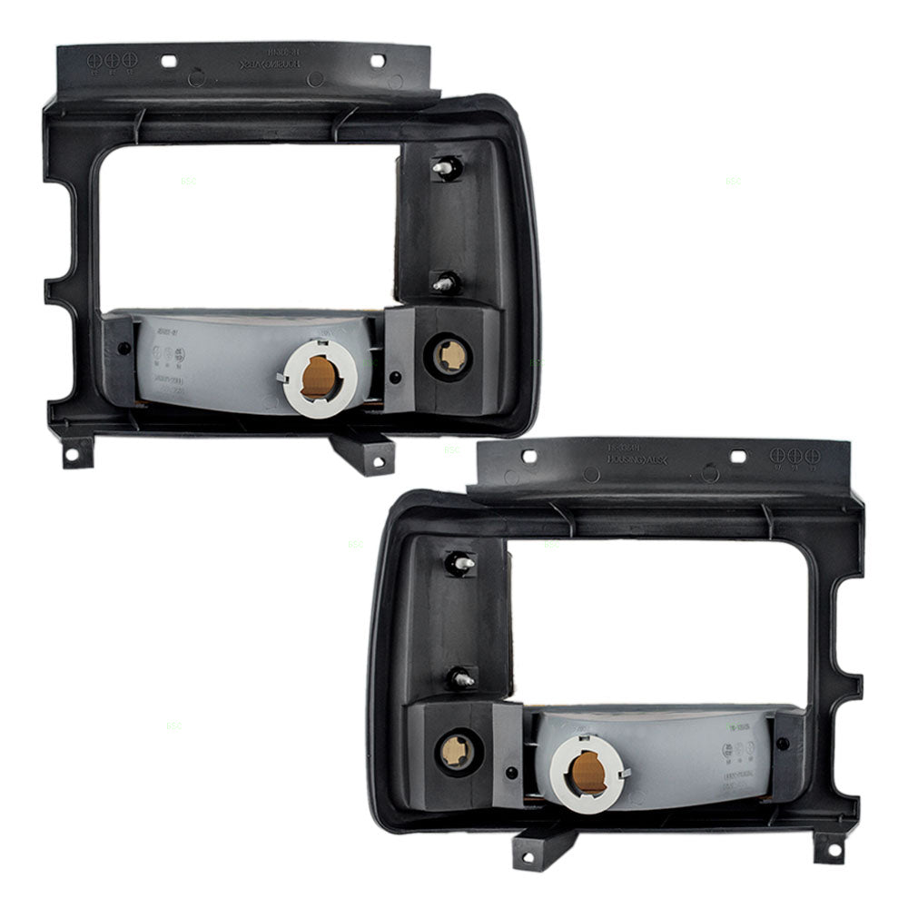 Park/Signal/Side Marker for 1991-1996 Dakota Paint To Match Black Bezel w/ Aero Package 83506613 Set CH2512110