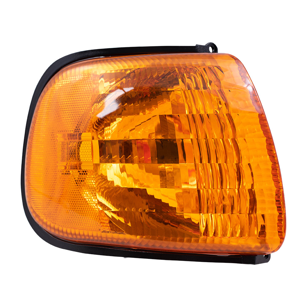 Brock Replacement Passenger Park Signal Corner Marker Light Compatible with 1998-2003 B Series Van 55076526AC