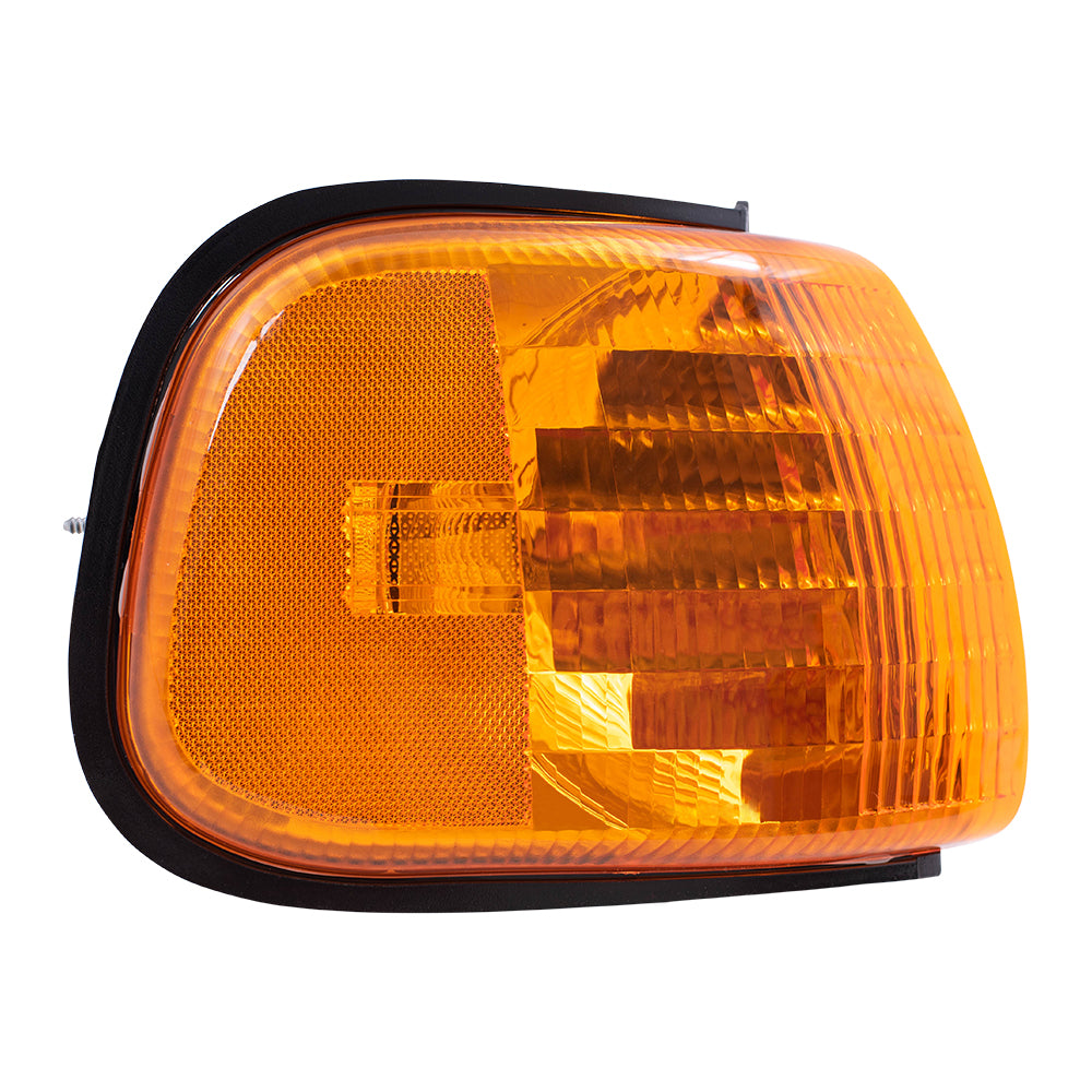 Brock Replacement Passenger Park Signal Corner Marker Light Compatible with 1998-2003 B Series Van 55076526AC