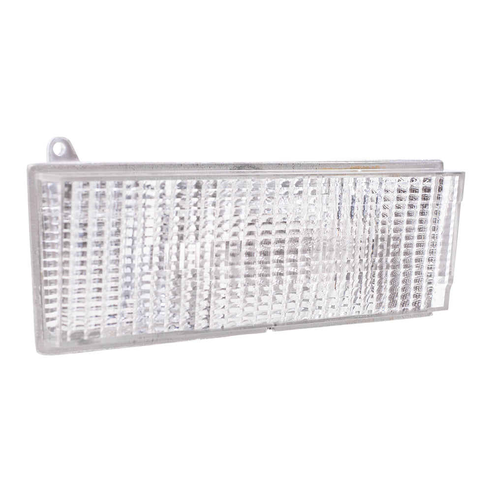 Brock Replacement Passenger Park Signal Front Marker Light Compatible with 84-96 Cherokee Comanche Wagoneer 56000098