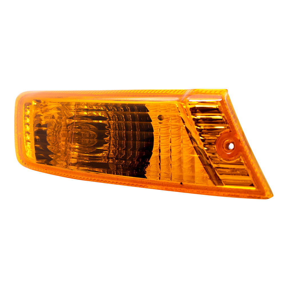 Brock Replacement Set Driver and Passenger Park Signal Front Marker Lights Compatible with 2005-2007 Liberty 55156767AE 55156766AE