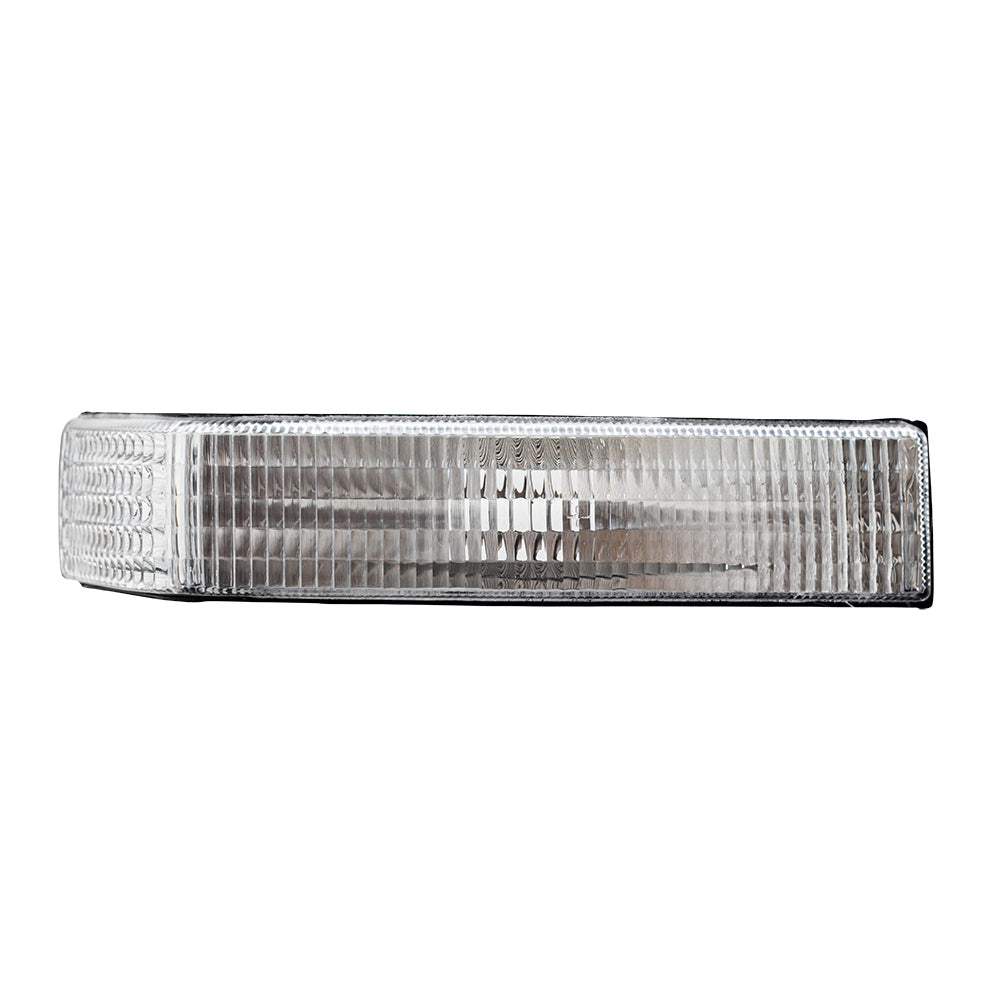 Brock Replacement Set Driver and Passenger Park Signal Front Marker Lights Compatible with 1997-1998 Grand Cherokee 56005099AB 56005098AB