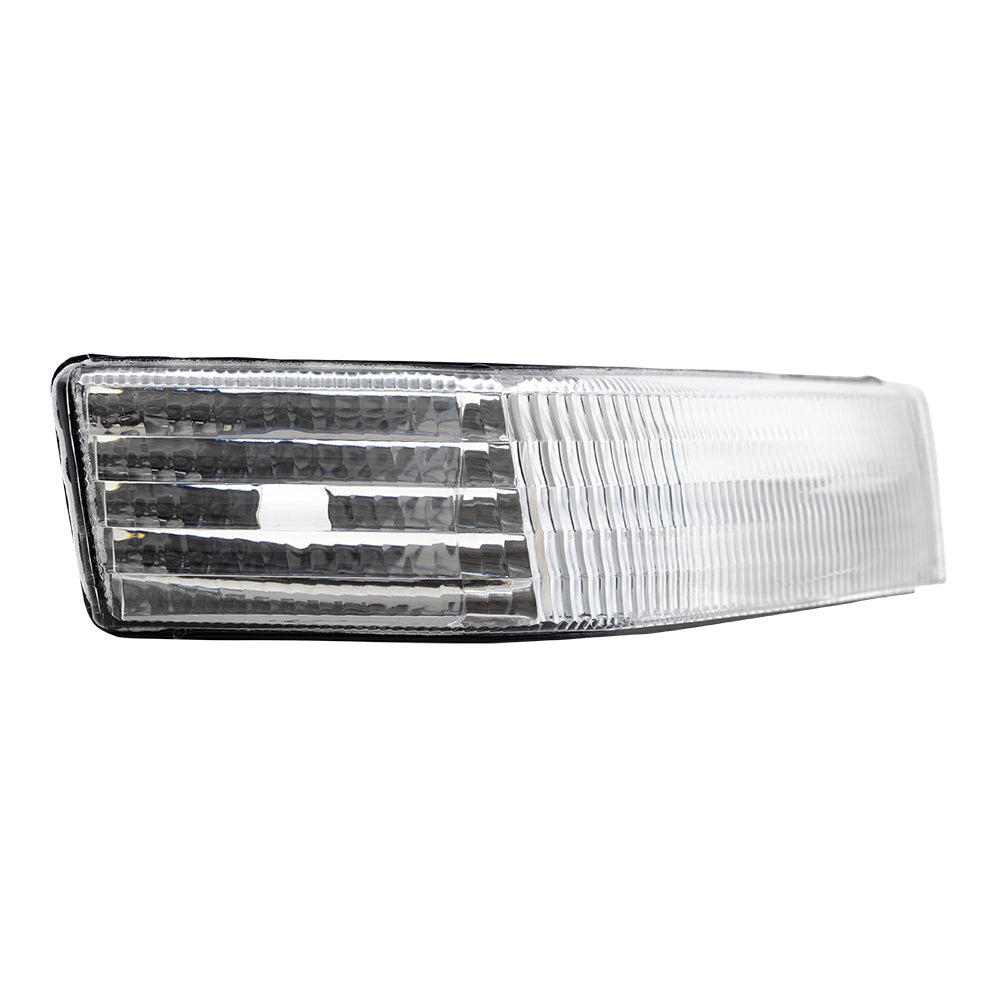 Brock Replacement Set Driver and Passenger Park Signal Front Marker Lights Compatible with 1997-1998 Grand Cherokee 56005099AB 56005098AB