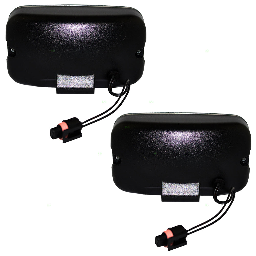 Brock Replacement Pair Set Fog Lights Compatible with 1993-1995 Grand Cherokee 1993 Grand Wagoneer 4713582