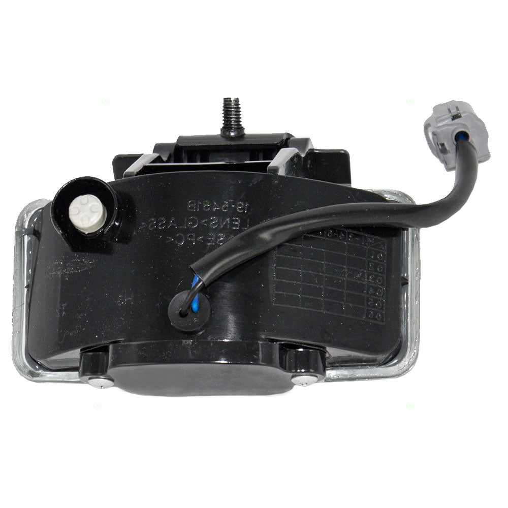 Brock Replacement Passenger Fog Light Lamp Compatible with 1997-2001 Cherokee 55055274AB