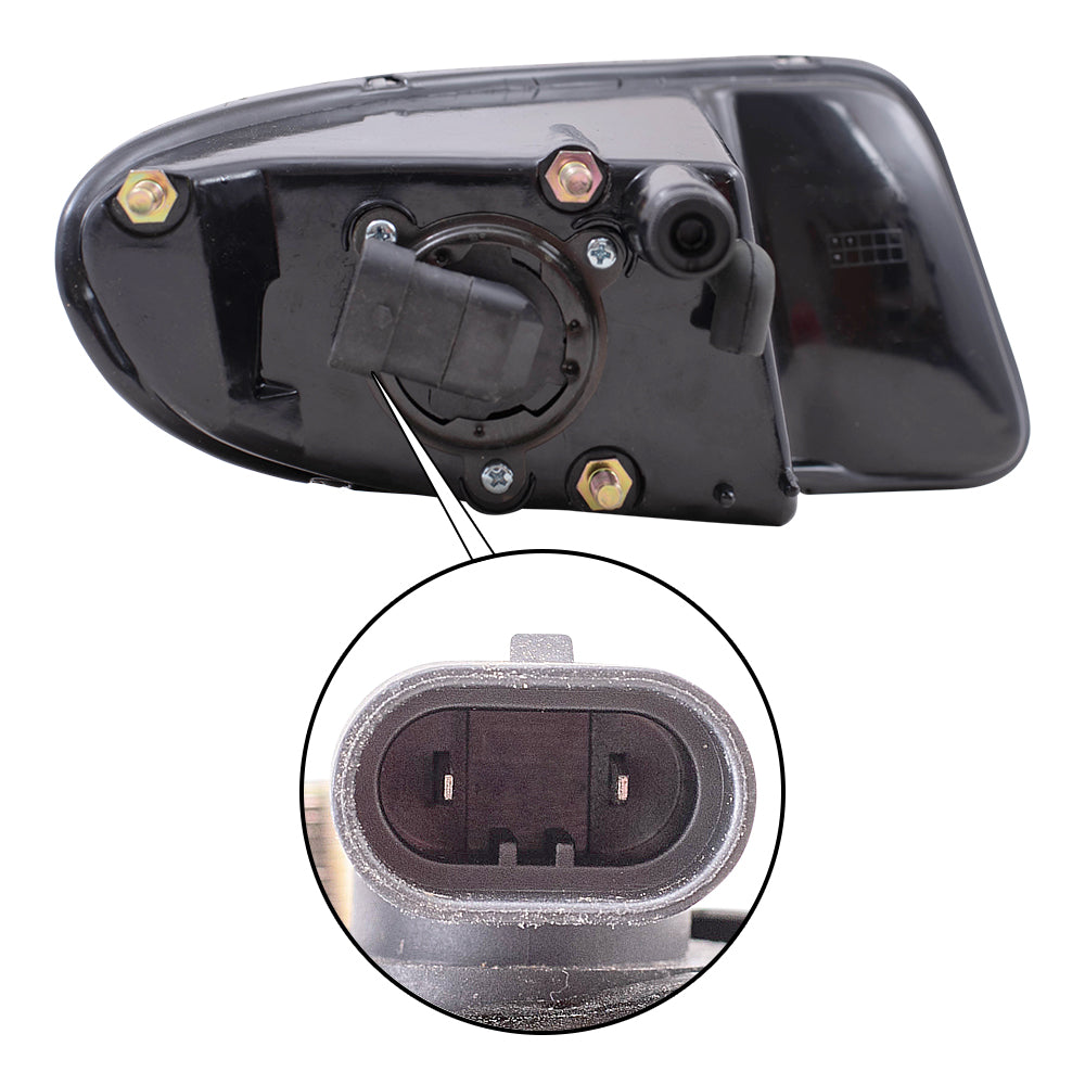 Brock Replacement Drivers Fog Light Compatible with 2001-2004 Town & Country 2001-2003 Voyager 4857267AA