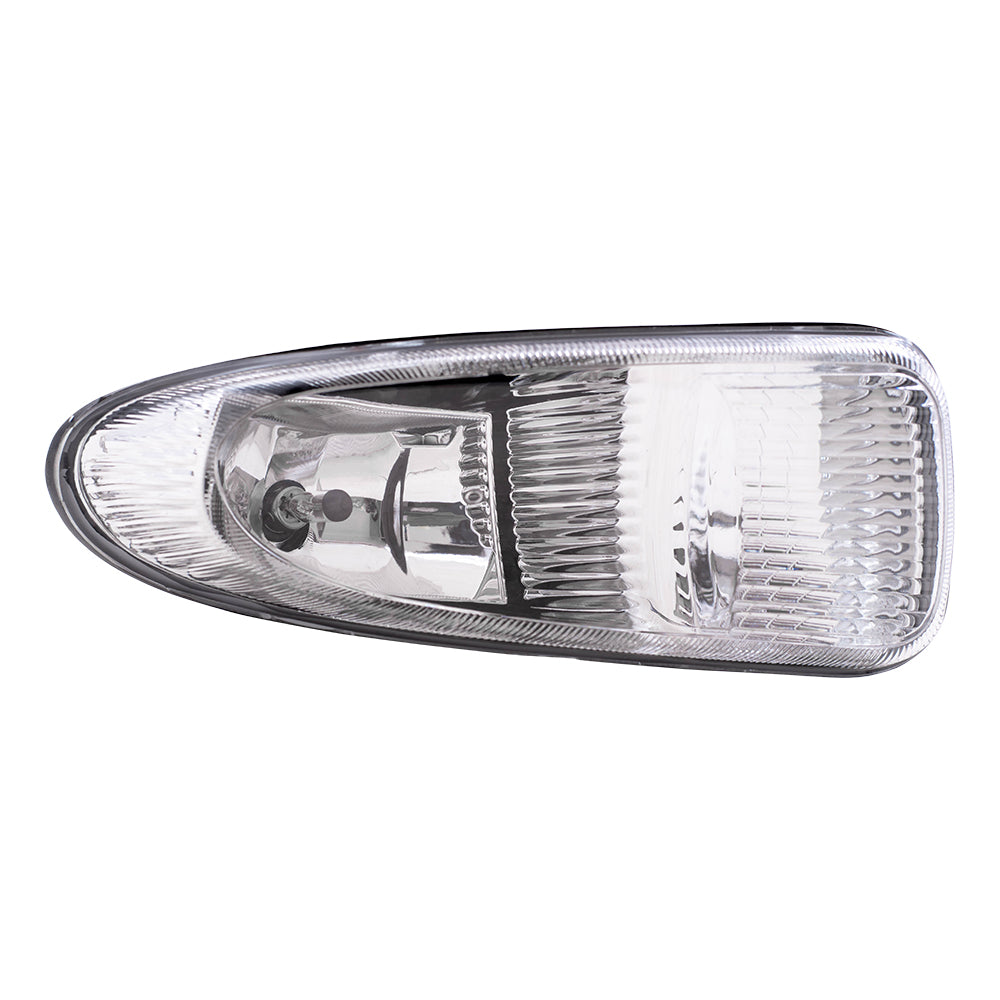 Brock Replacement Passengers Fog Light Compatible with 2001-2004 Town & Country 2001-2003 Voyager Van 4857266AA