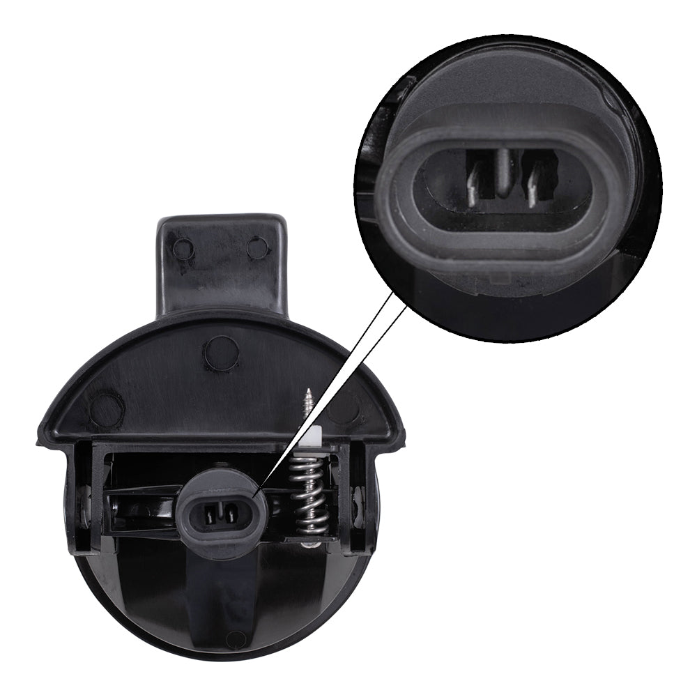 Brock Replacement Passengers Fog Light Assembly Compatible with 1998-2000 Durango 1997-2000 Dakota 55076792