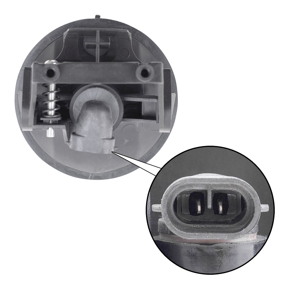 Brock Replacement Pair Set Fog Lights Compatible with 1999-2001 1500 1999-2002 2500 3500 Pickup Truck 55076942AB