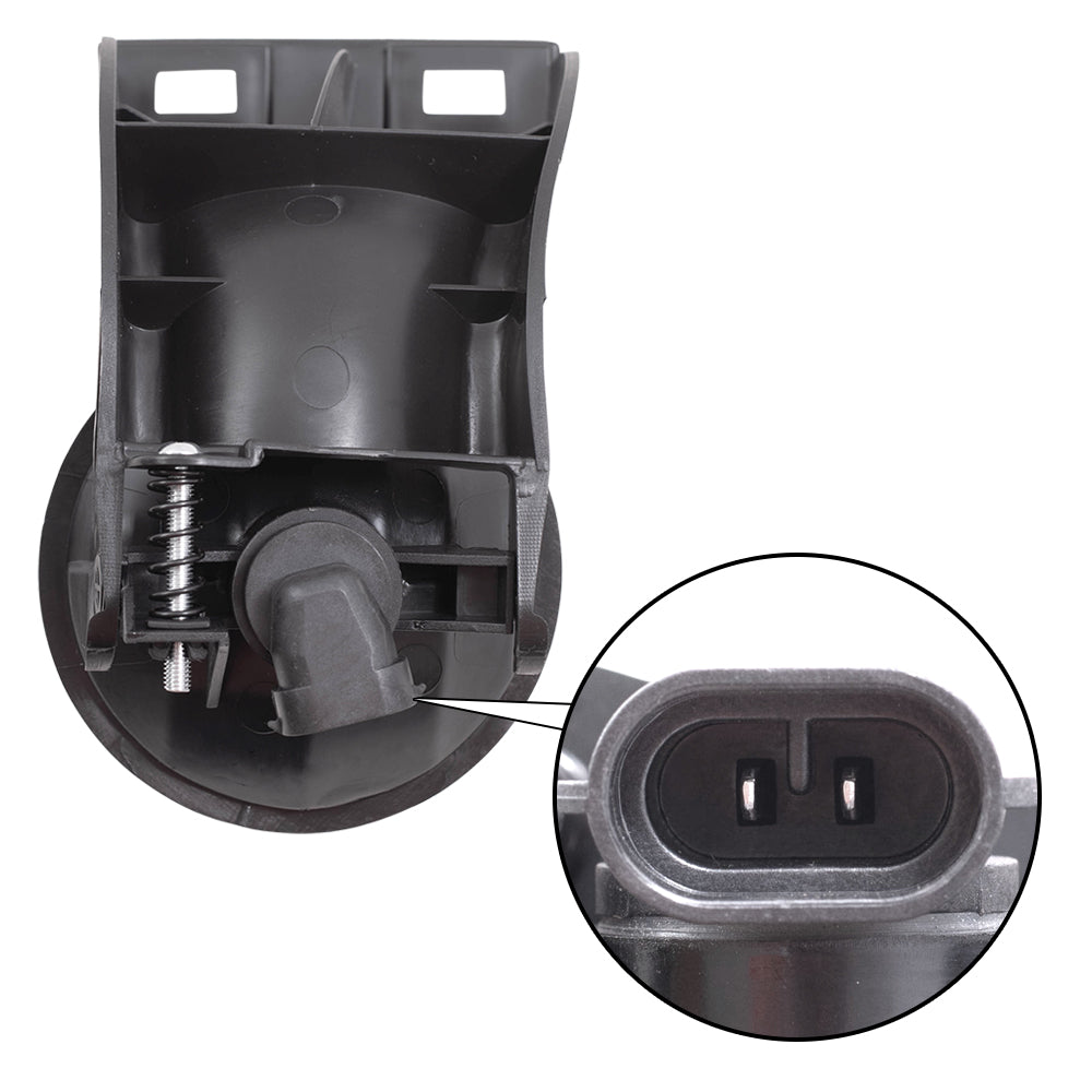 Brock Replacement Passengers Fog Light Assembly Compatible with 1999-2002 Pickup Truck 55076940AB