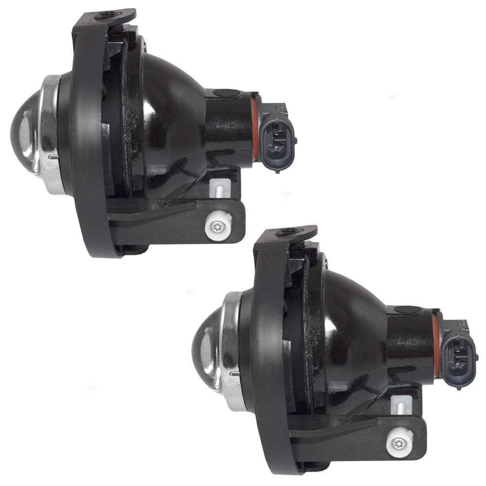 Brock Replacement Pair Set Halogen Fog Lights Compatible with 2014-2020 Grand Cherokee 5182021AB